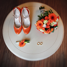 orange wedding